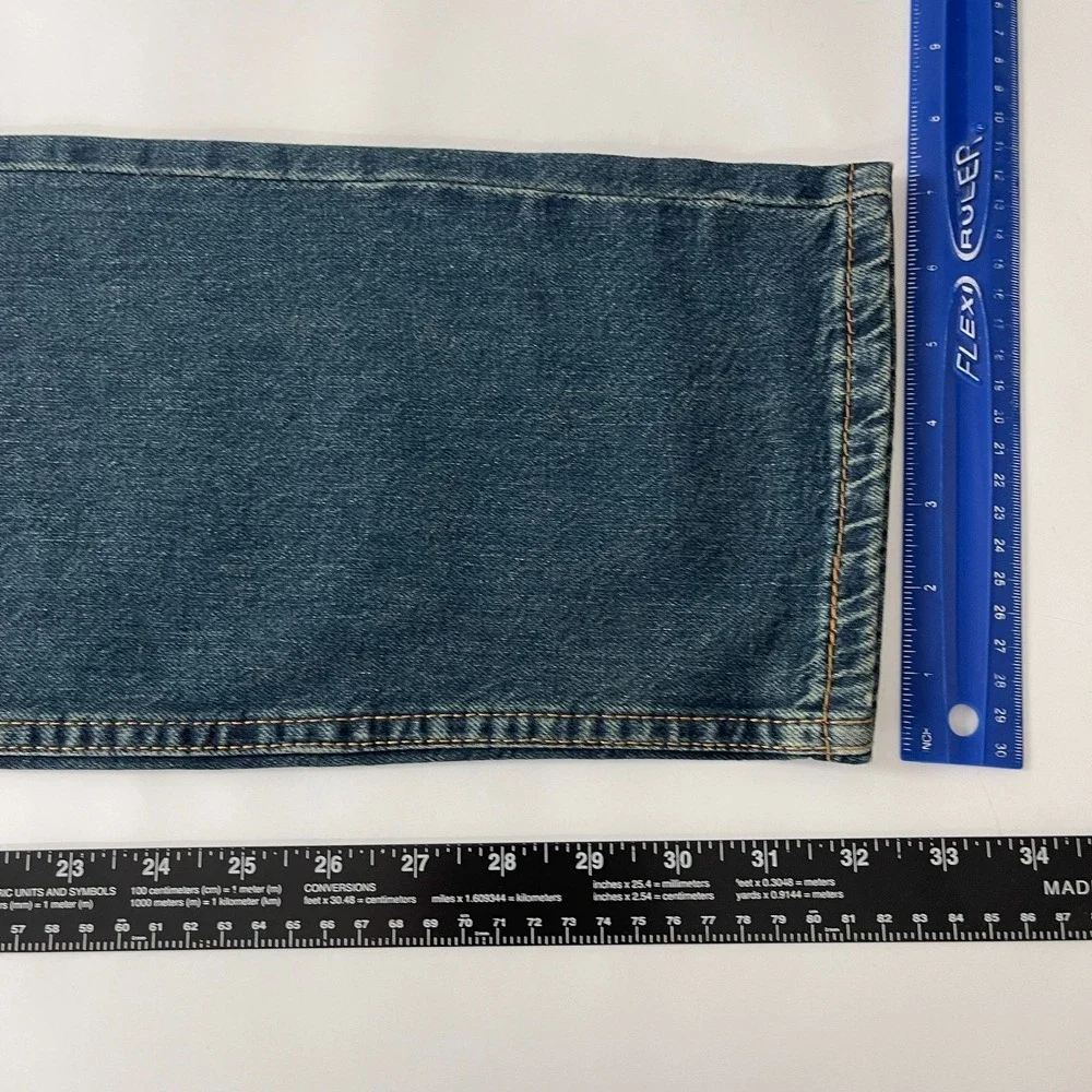 Levis 511 Jeans Mens 34x32 Blue Slim Fit Dark Wash Stretch Preppy Grunge NEW